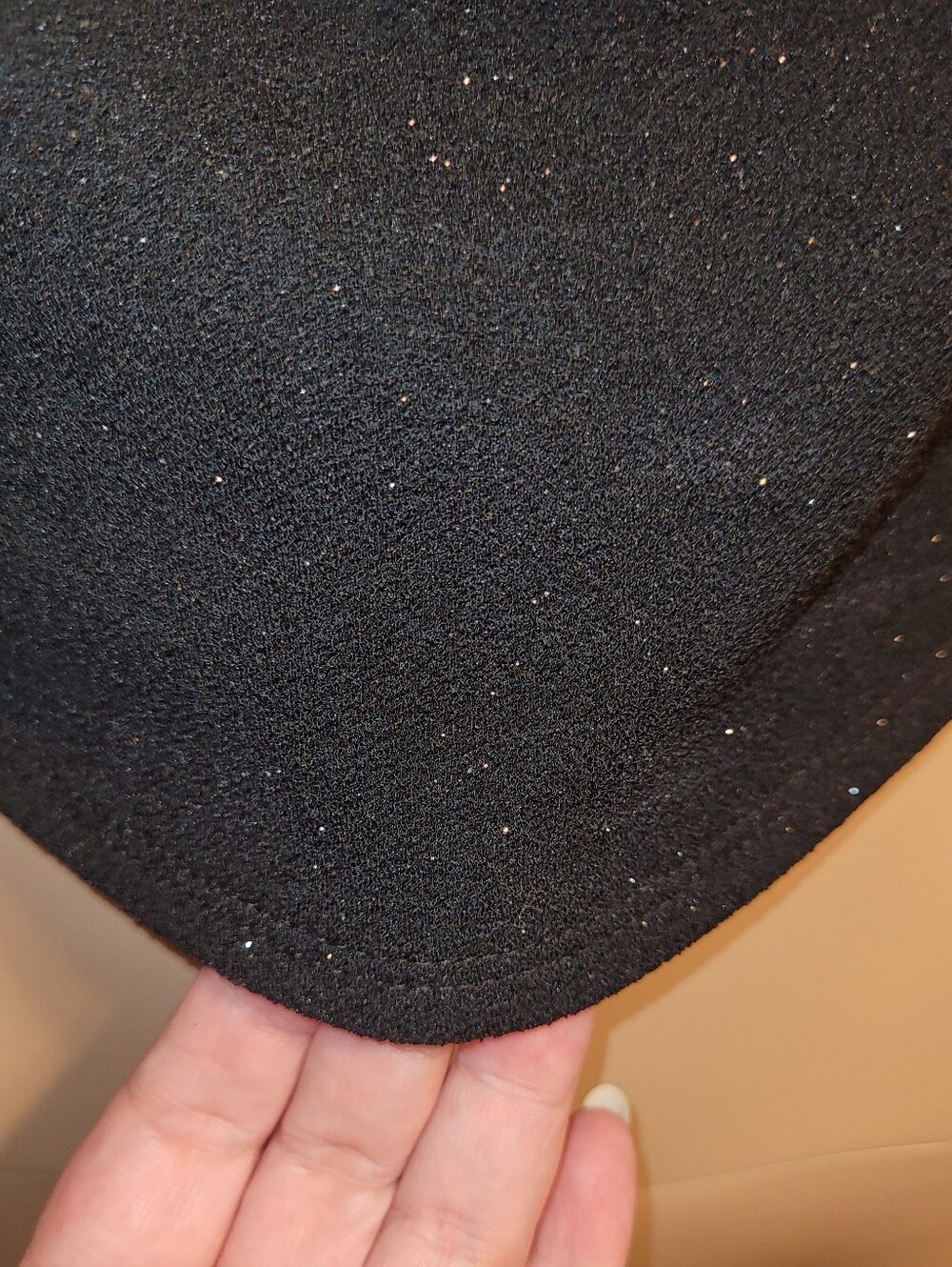 Windsor - Women's Black Sparkle Cowl Neck Crop Top with Embellished Straps - Picture 3 of 5